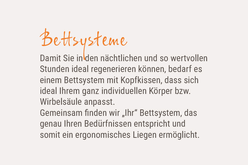 Bettsysteme