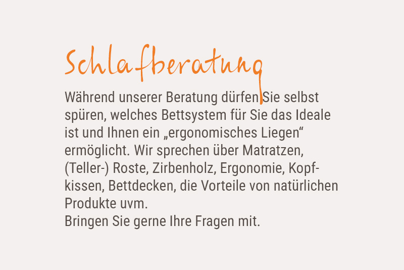 Schlafberatung